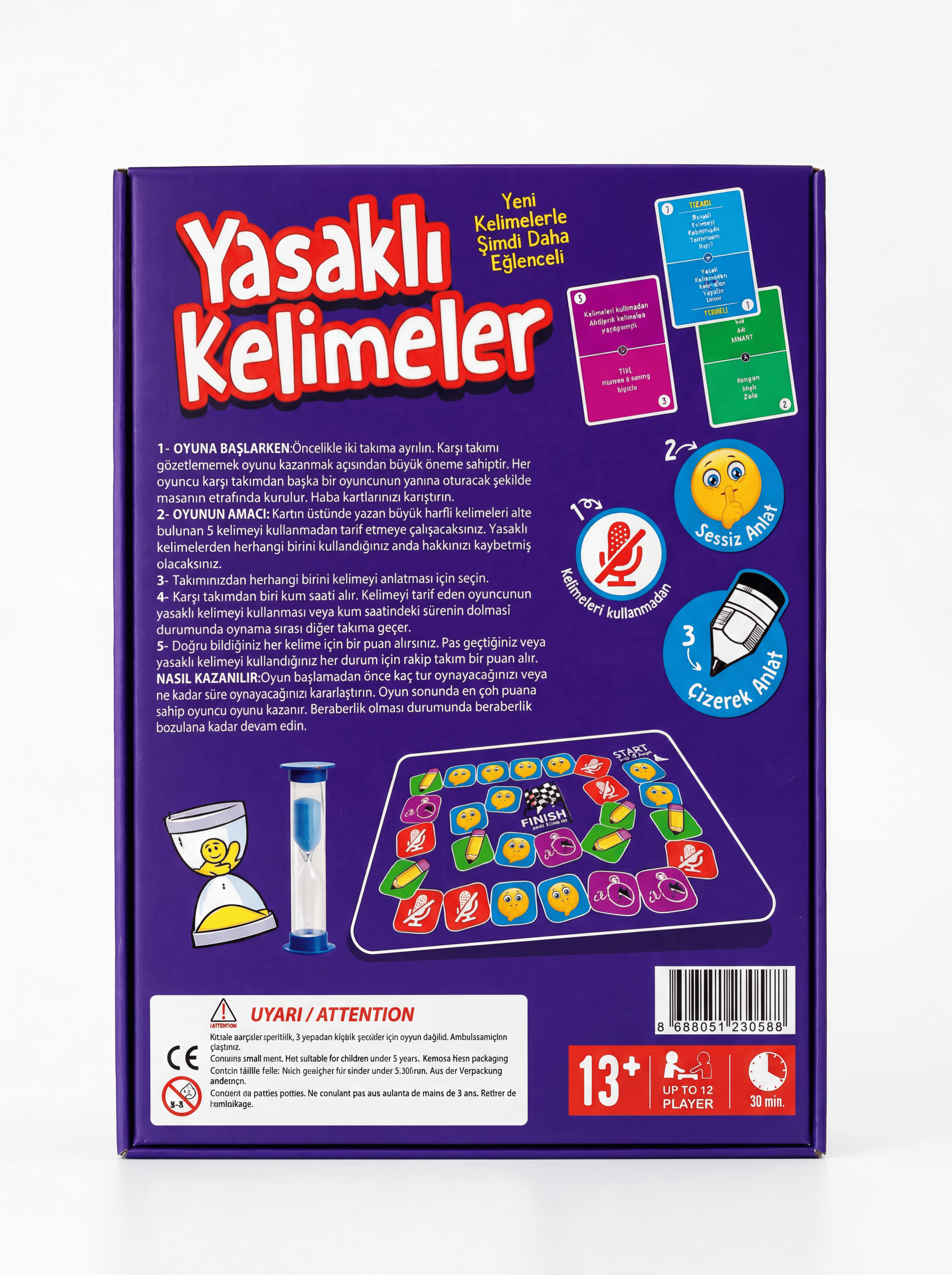 Yasaklı Kelimeler Eğlenceli Kutu Oyunu Kelime Anlatma Çizim ve Sessiz Sinema Aktivite Seti